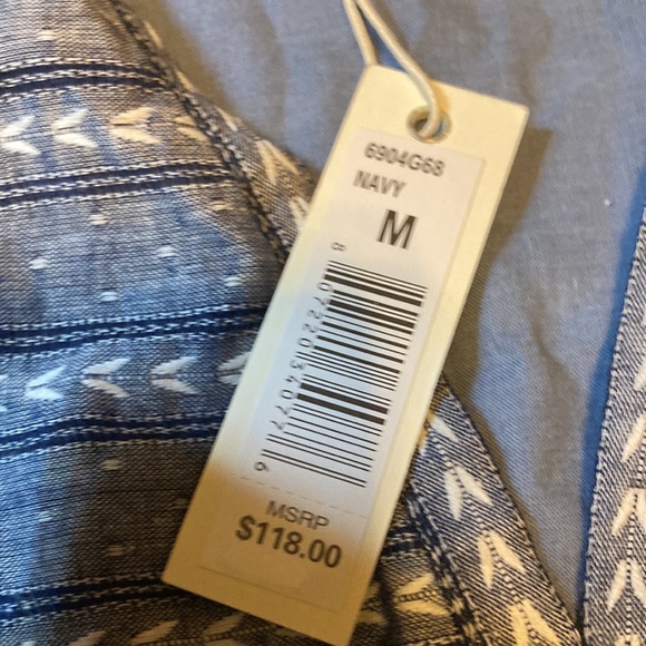 NWT Max Studio navy blended colors dress size M - Picture 6 of 6